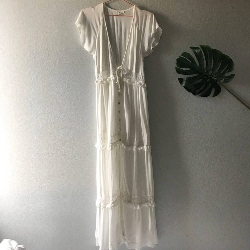 Cotton Candy LA — Flowy Peasant Dress